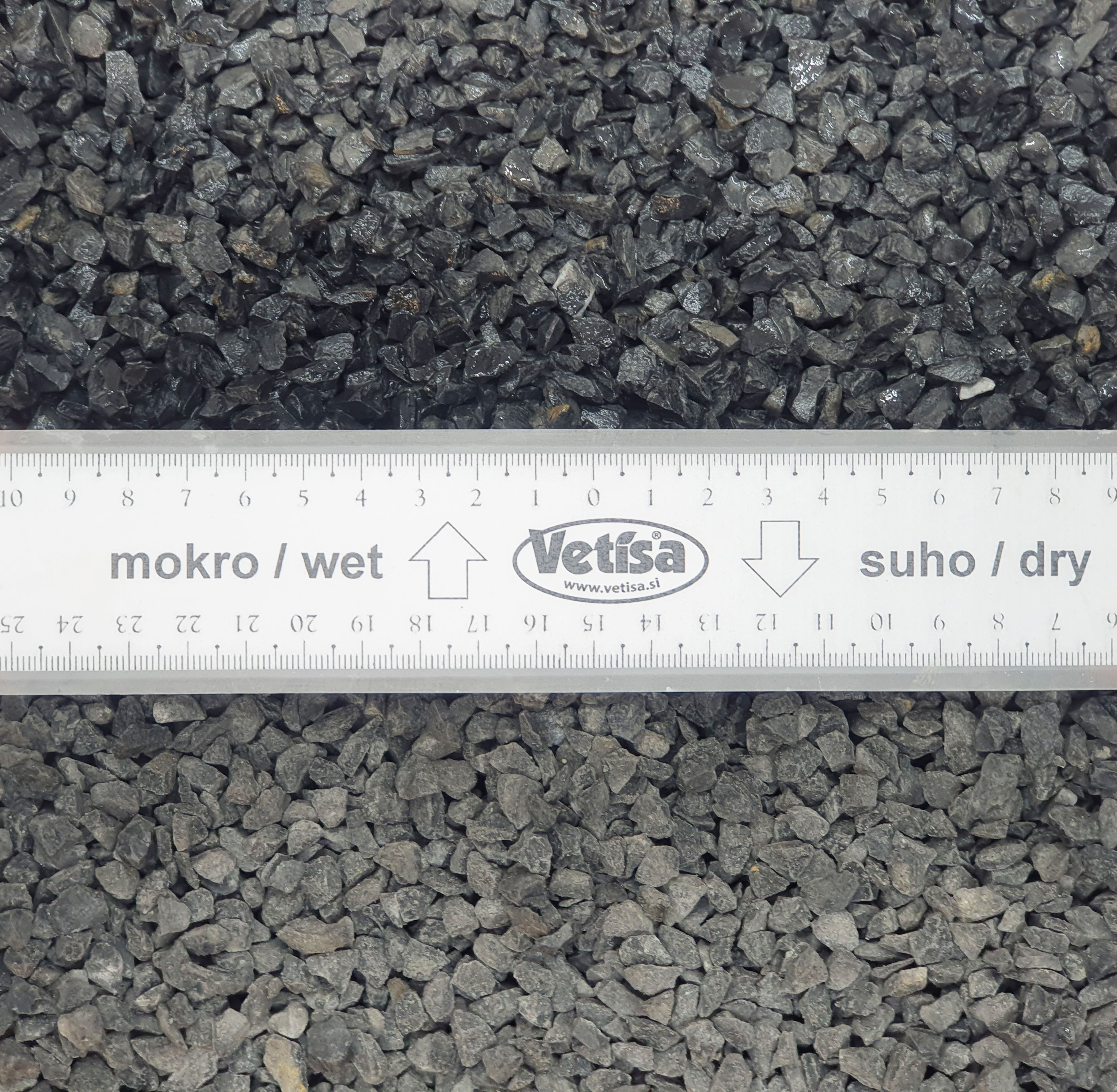 Vetisa- Nero Ebano 25KG ( 6-9 mm) 48/p - Črni marmorni pesek